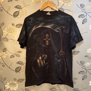Vintage All Over Print Grim Reaper Tee